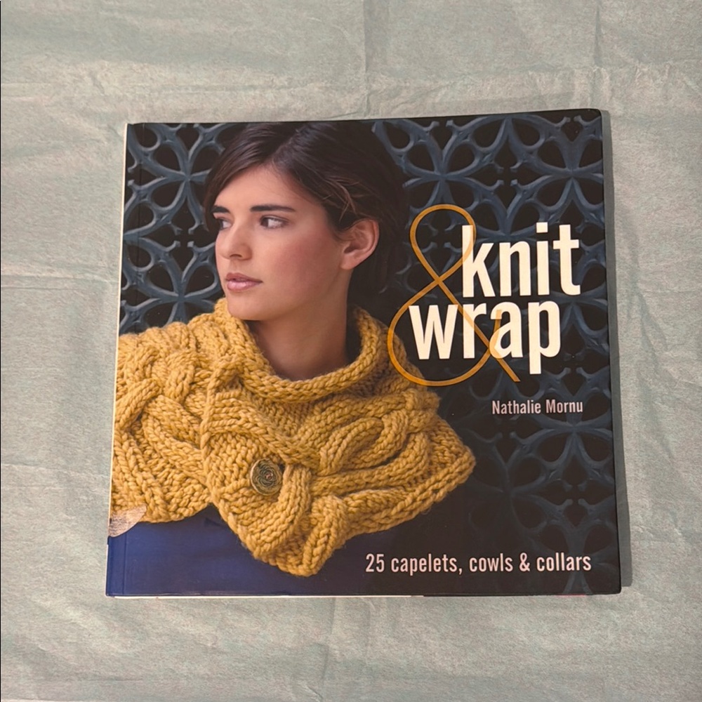 Knit & Wrap Book by Nathalie Mornu - Yellow Cover